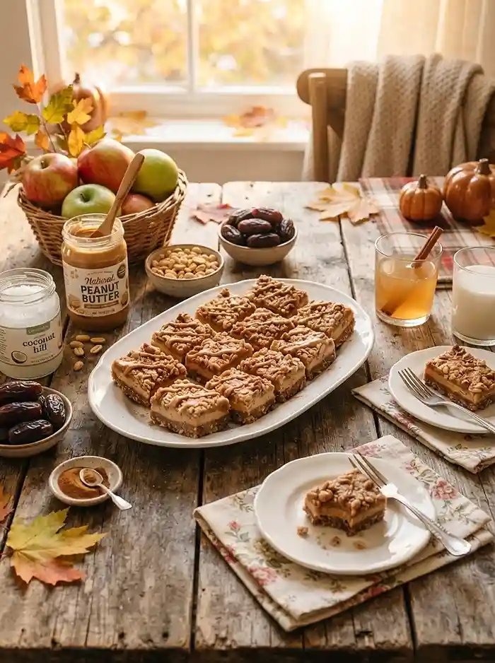 Gluten-Free No-Bake Peanut Butter Apple Bars 4 gluten free no bake bars