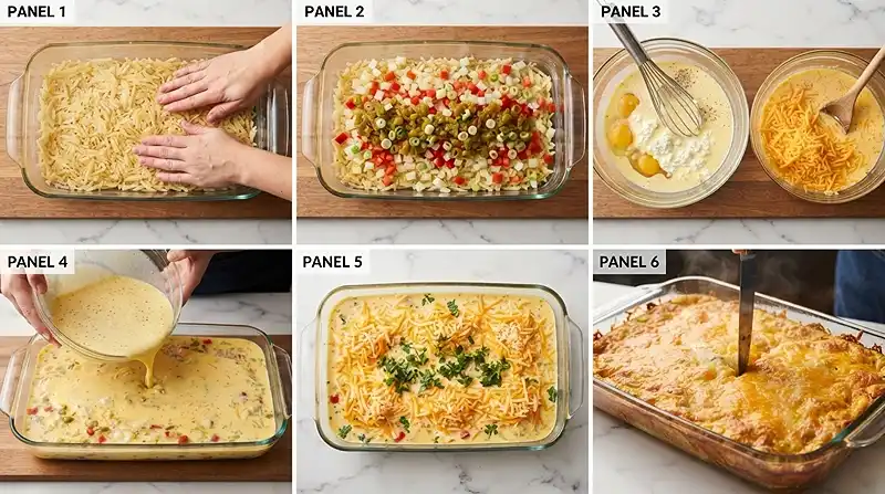Green Chile Hash Brown Egg Casserole 3 green chile breakfast