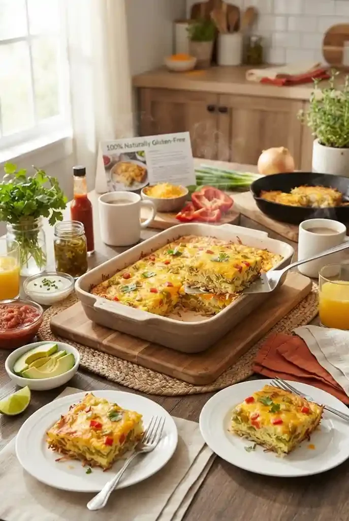 Green Chile Hash Brown Egg Casserole 4 hash brown breakfast casserole