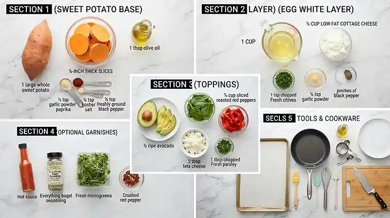 Sweet Potato Egg White Breakfast Stack 2 high-protein breakfast