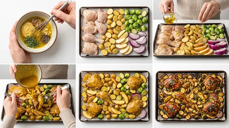 Honey Mustard Chicken Apple Sheet Pan 3 honey mustard chicken