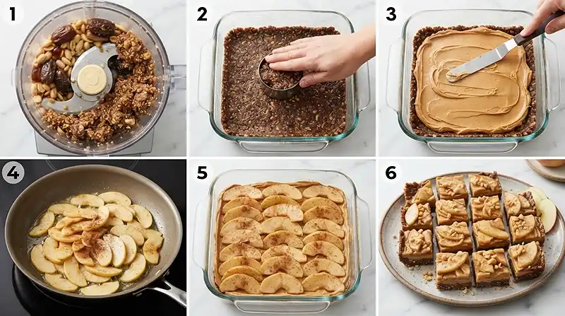Gluten-Free No-Bake Peanut Butter Apple Bars 3 lunchbox treat