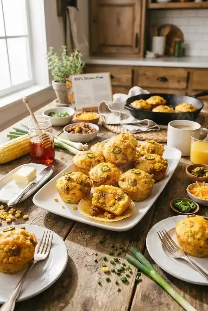 Breakfast Sausage Cornbread Muffins 4 make-ahead breakfast