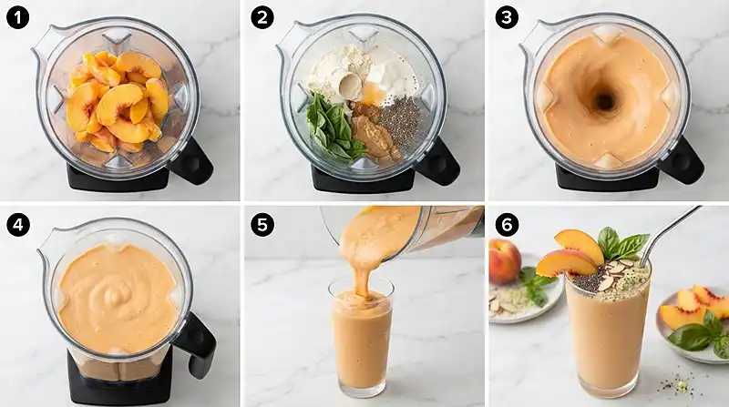 peach basil breakfast