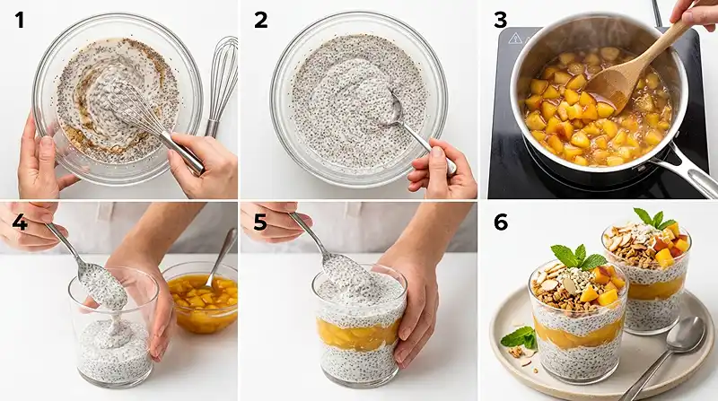 Gluten-Free Peach Vanilla Freezer Chia Cups 3 peach freezer cups