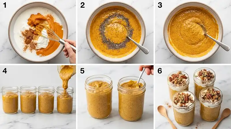 Gluten-Free Pumpkin Pie Chia Breakfast Jars 3 pumpkin pie breakfast