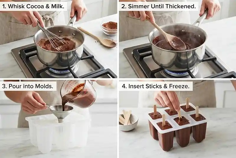 recipe for homemade fudgesicles