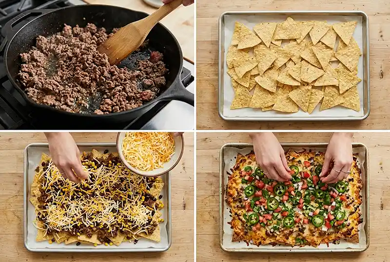sheet pan sliding nachos​
