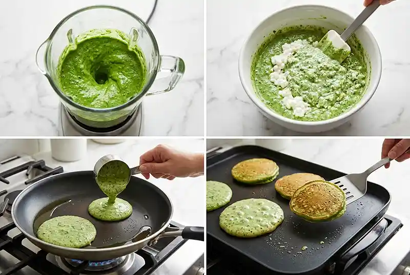 spinach and cottage cheese pancakes