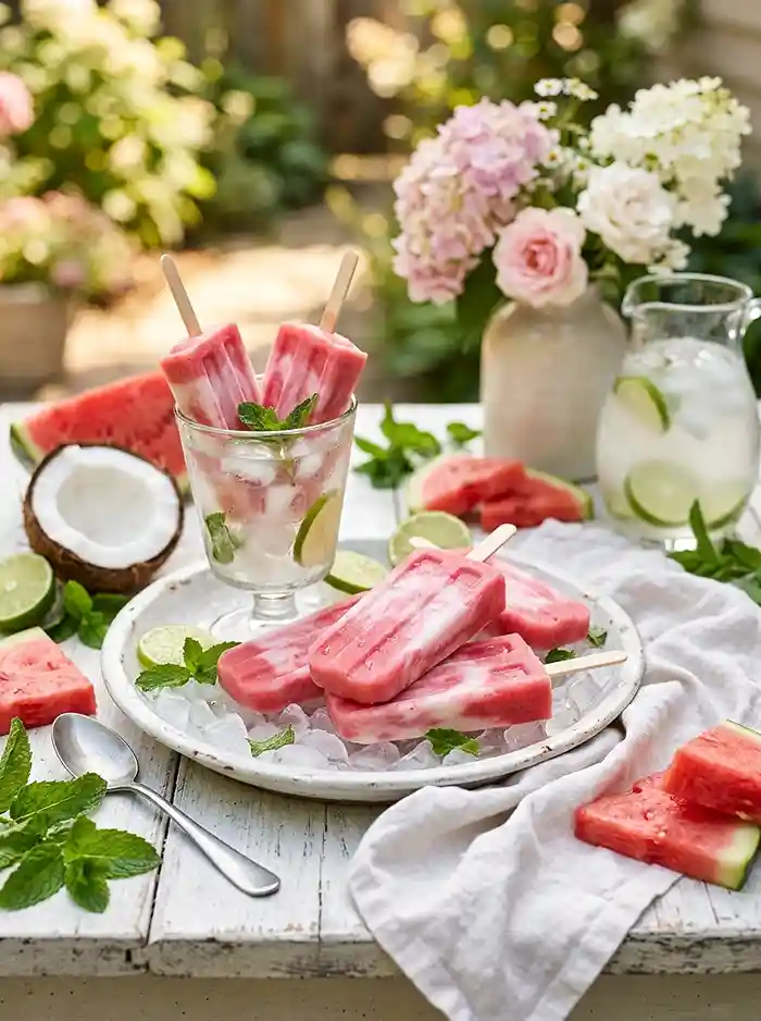 Dairy-Free Watermelon Creamsicles 4 summer dessert
