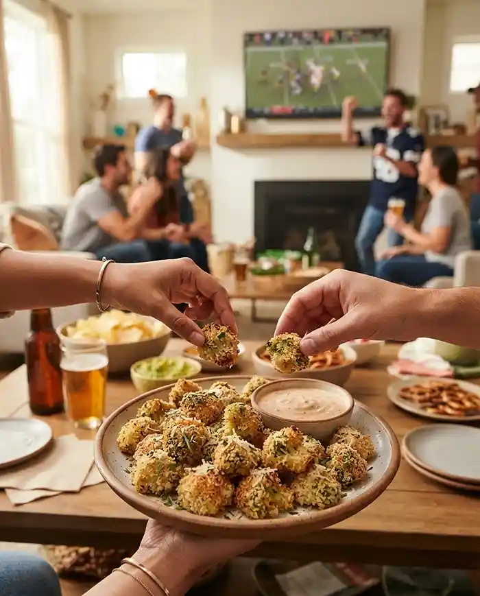 Gluten-Free Crispy Parmesan Broccoli Bites 4 veggie appetizer