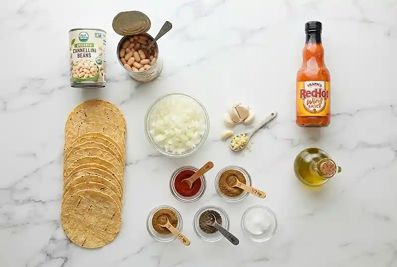 white bean tacos​
