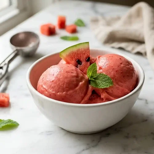 2-Ingredient Gluten-Free Watermelon Ice Cream 5 2-Ingredient Gluten-Free Watermelon Ice Cream