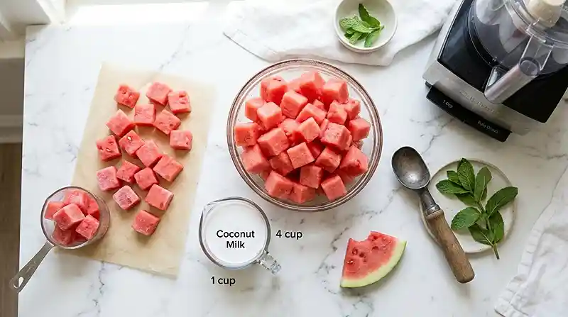 2-Ingredient Gluten-Free Watermelon Ice Cream 2 2-Ingredient Watermelon Ice Cream