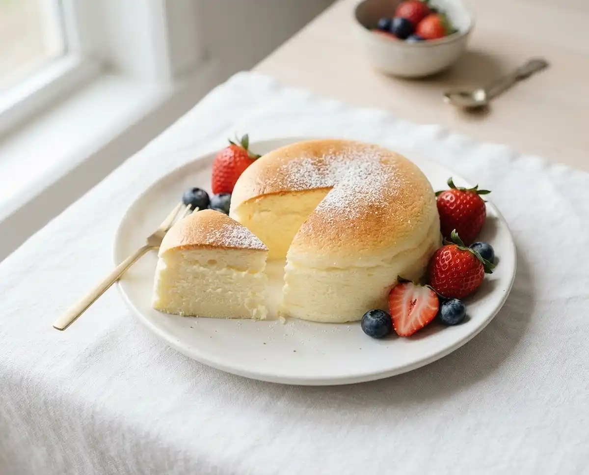 Air Fryer Japanese Cheesecake