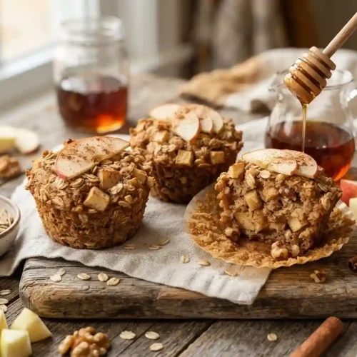 Apple Cinnamon Baked Oatmeal Muffins