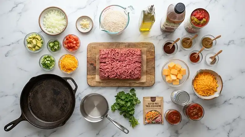 Best Gluten-Free TikTok Swim Queso Beef and Rice Recipe