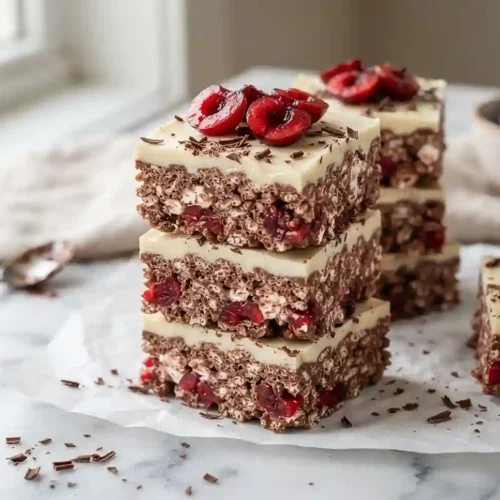Black Forest Rice Krispie Squares 5 Black Forest Rice Krispie Squares