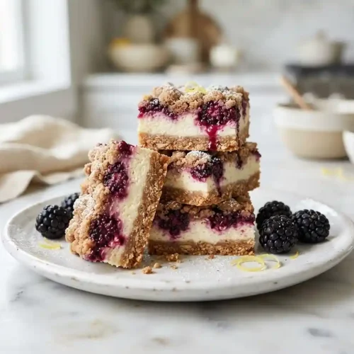 Blackberry Cheesecake Oat Bars 5 Blackberry Cheesecake Oat Bars