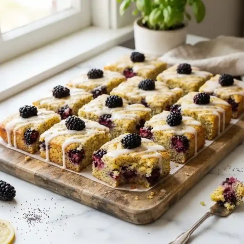 Blackberry Lemon Poppy Seed Cake Bars 5 Blackberry Lemon Poppy Seed Cake Bars