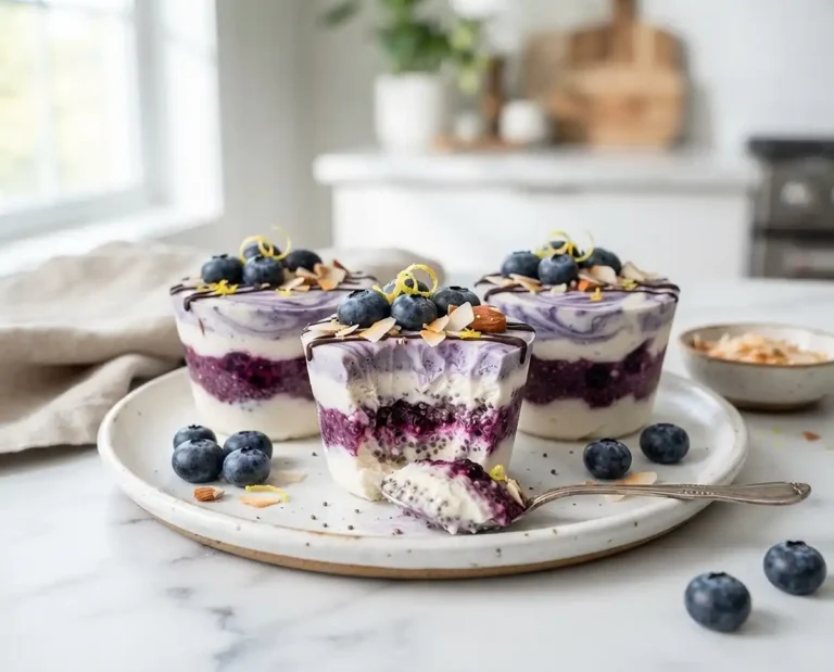 Blueberry Coconut Chia Freezer Cups