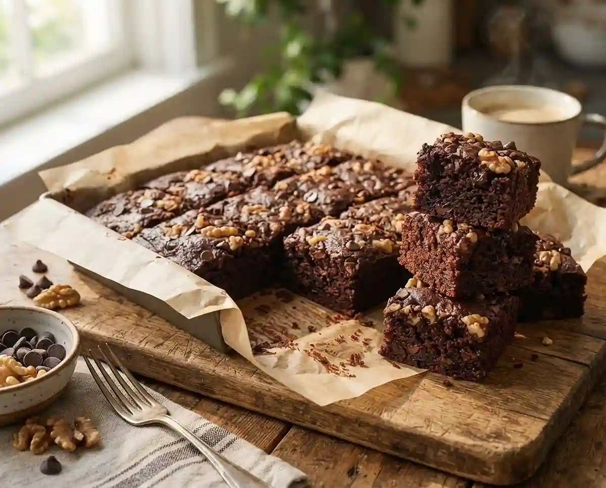 Chocolate Zucchini Breakfast Muffin Cake