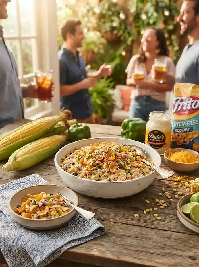 Creamy Frito Corn Salad with Corn Chips