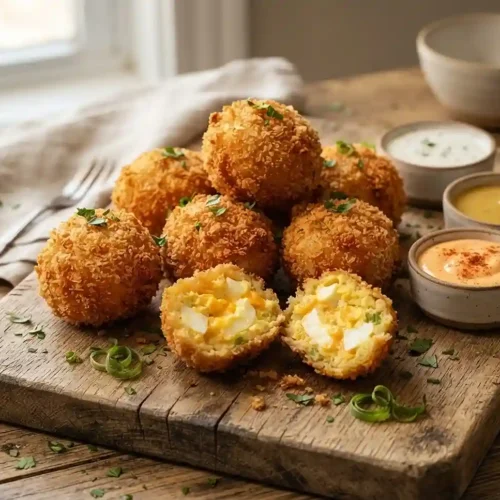 Fried Panko Crust Egg Balls 5 Fried Panko Crust Egg Balls