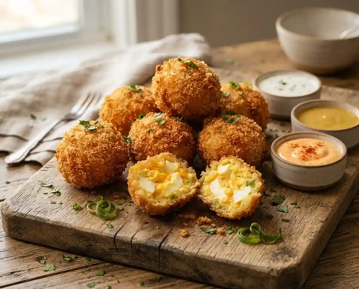 Fried Panko Crust Egg Balls
