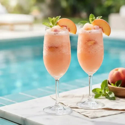 Frozen Peach Bellini 5 Frozen Peach Bellini