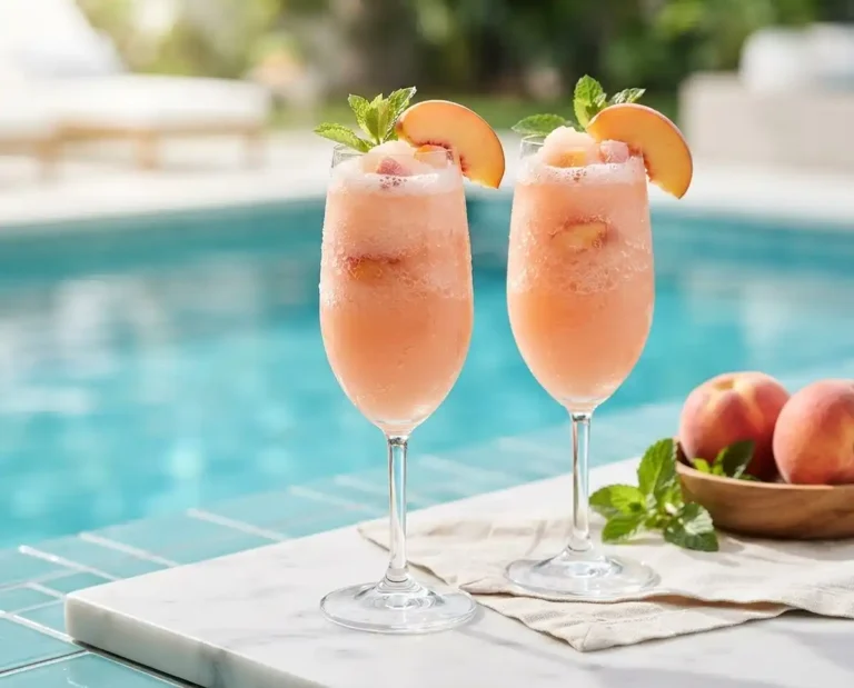 Frozen Peach Bellini