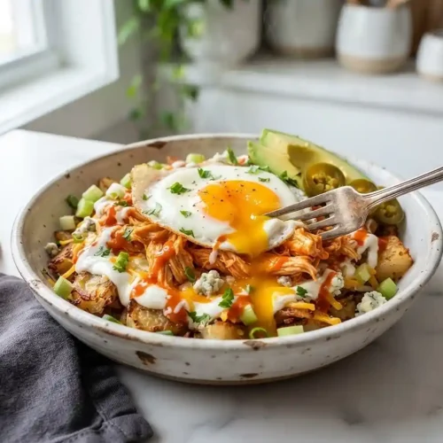 Gluten-Free Buffalo Chicken Breakfast Bowl 5 Gluten-Free Buffalo Chicken Breakfast Bowl