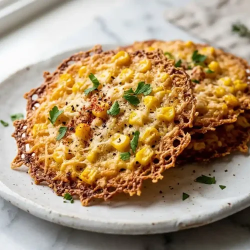 Gluten-Free Crispy Parmesan Corn Rounds 5 Gluten-Free Crispy Parmesan Corn Rounds