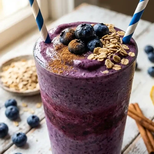 Gluten-Free Dairy-Free Blueberry Pie Smoothie
