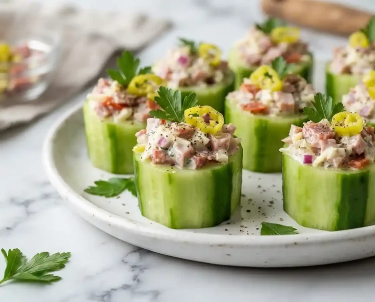 Gluten-Free Italian Grinder Cucumber Cups
