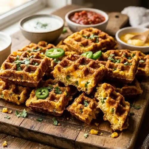 Gluten-Free Jalapeno Cornbread Waffle Bites 5 Gluten-Free Jalapeno Cornbread Waffle Bites