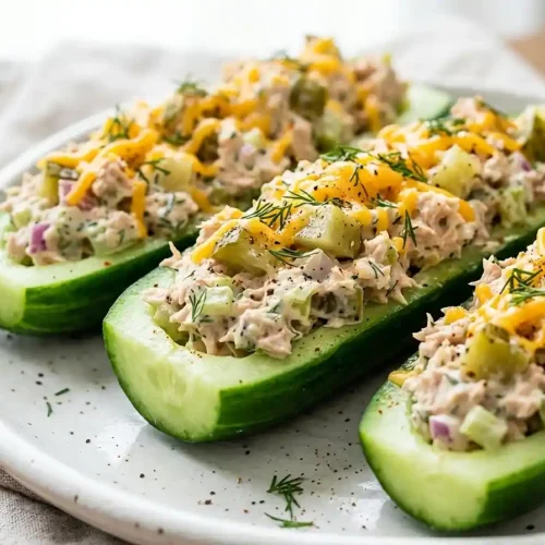 Gluten-Free Pickle Ranch Tuna Cucumber Boats 5 Gluten-Free Pickle Ranch Tuna Cucumber Boats