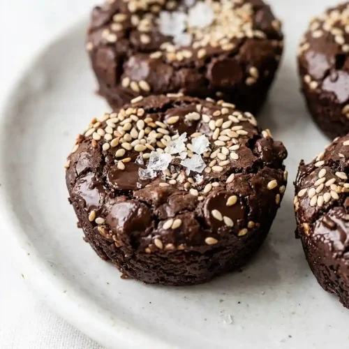 Gluten-Free Salted Tahini Brownie Bites 5 Gluten-Free Salted Tahini Brownie Bites