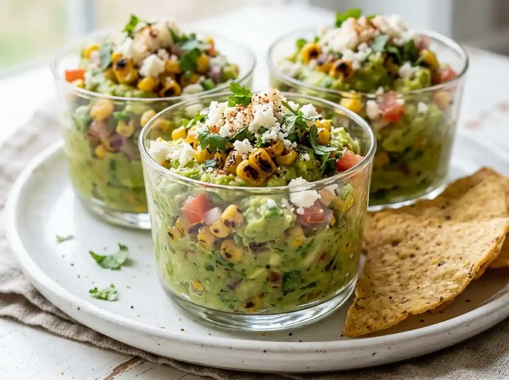 Gluten-Free Street Corn Guacamole Cups 4 Gluten-Free Street Corn Guacamole Cups