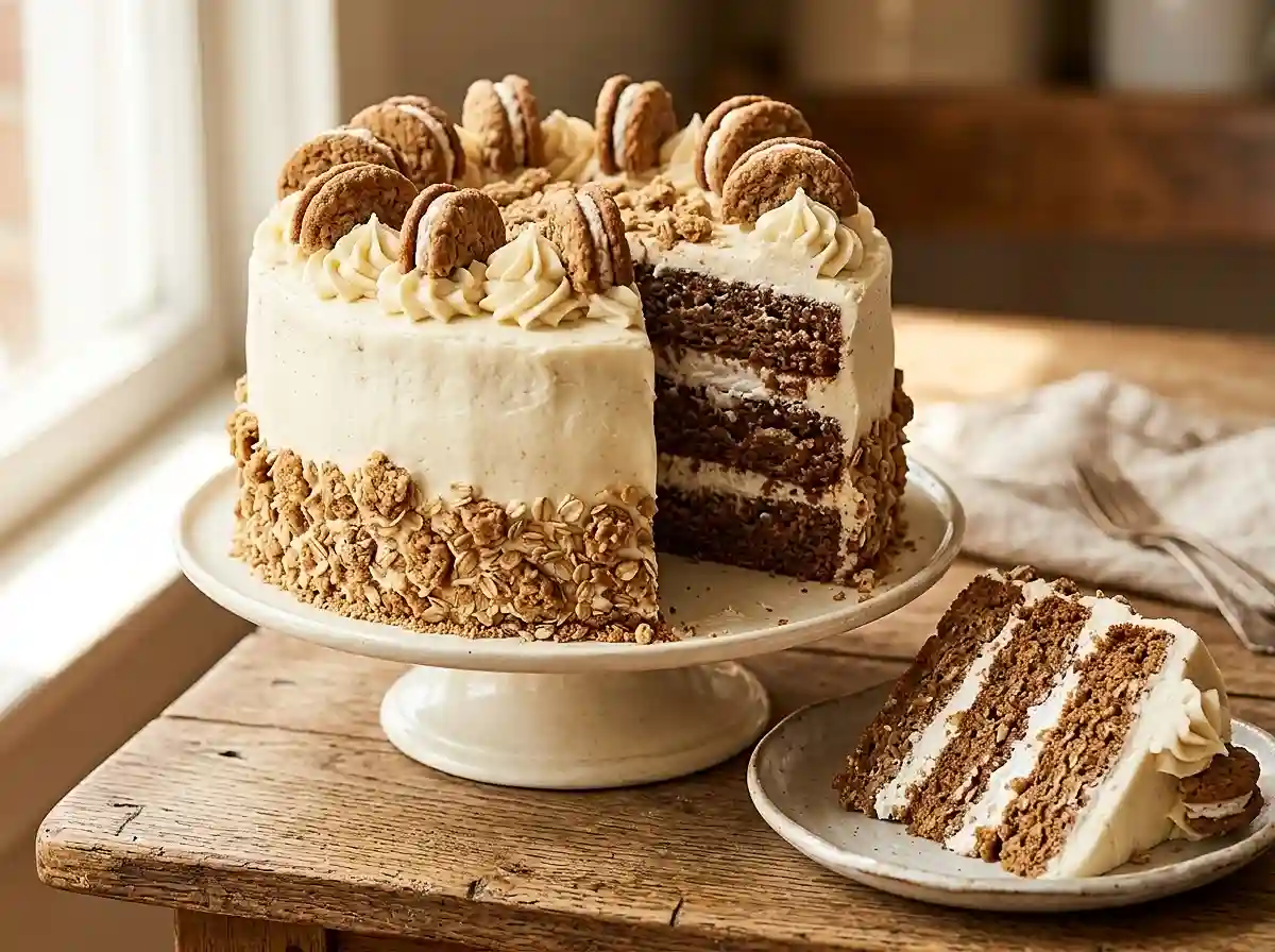 Gluten-Free oatmeal creme pie cake