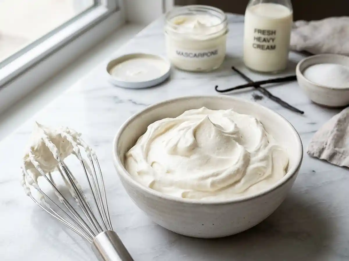 Gluten-Free whipped mascarpone frosting