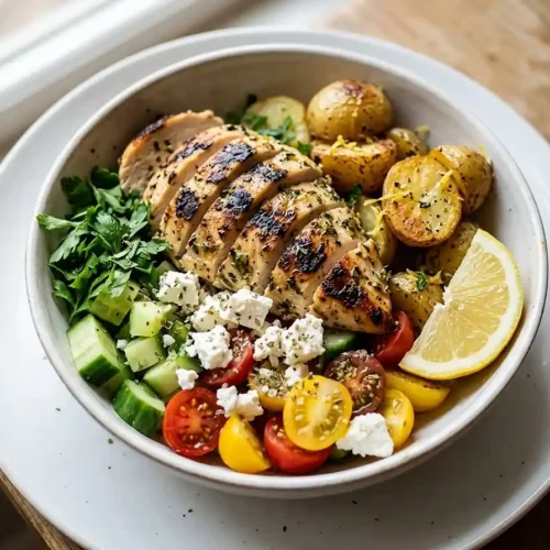 Greek Lemon Chicken Potato Bowls 5 Greek Lemon Chicken Potato Bowls