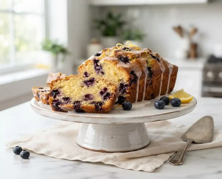 Greek Yogurt Lemon Blueberry Loaf