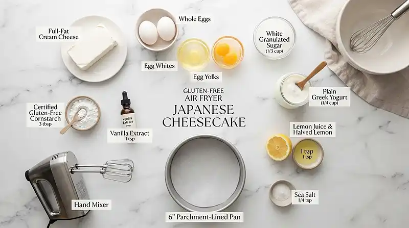 Air Fryer Japanese Cheesecake 2 How to Make Japanese Cheesecake in an Air Fryer