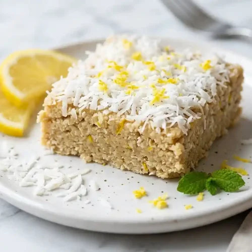 No-Bake Lemon Coconut Cookie Dough Bars