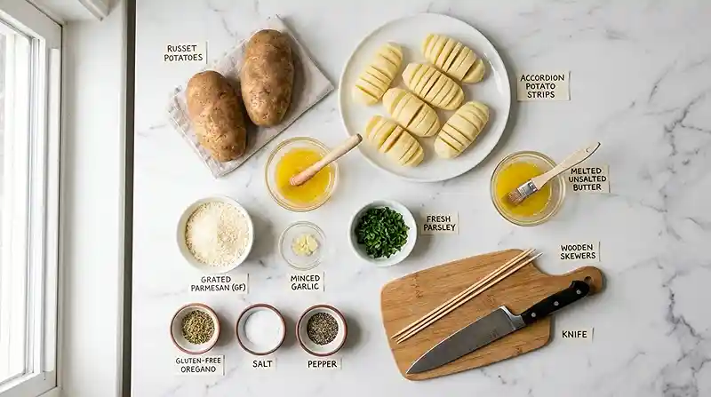 Parmesan Accordion Potatoes