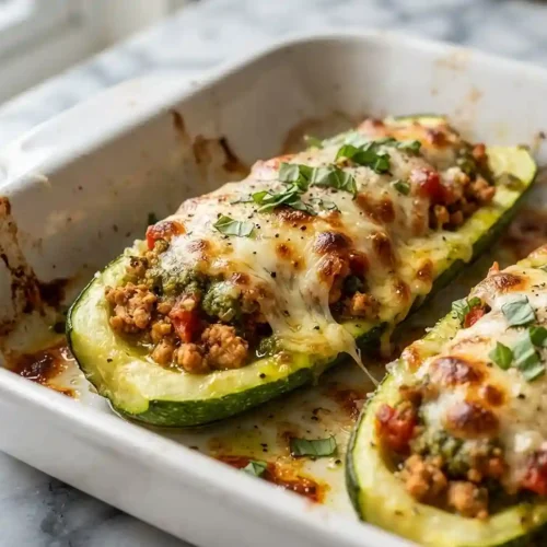 Pesto Turkey Zucchini Lasagna Boats 5 Pesto Turkey Zucchini Lasagna Boats