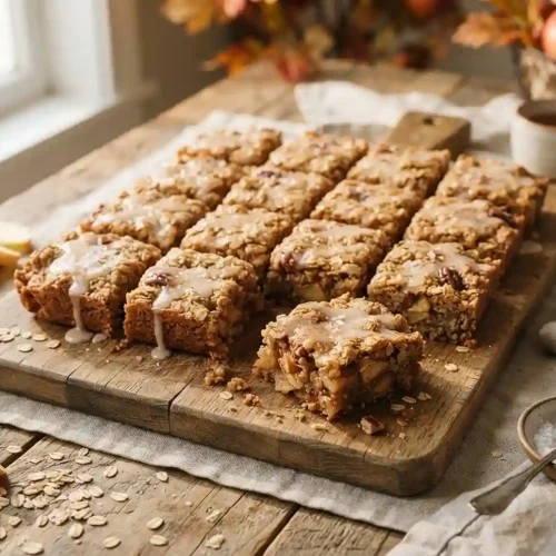 Salted Maple Apple Oat Squares