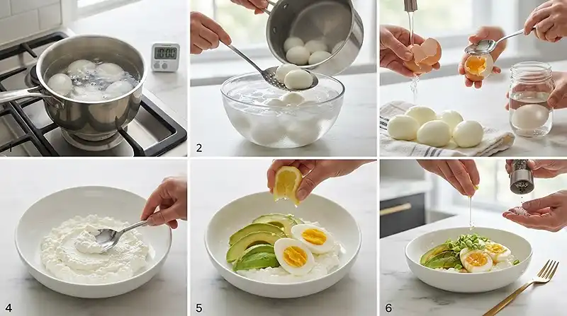 Boiled Egg Peeling Hack TikTok Bowl 3 Viral TikTok Hard-Boiled Egg Peeling Hack