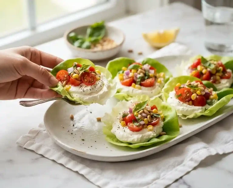 Whipped Feta Tomato Corn Cups